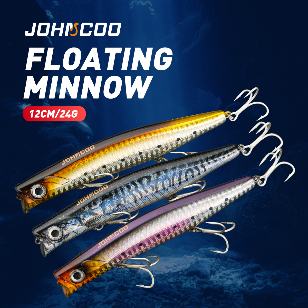 Fishing Lure Swimbait - Floating Minnow Lipless 12cm 24g Fishing