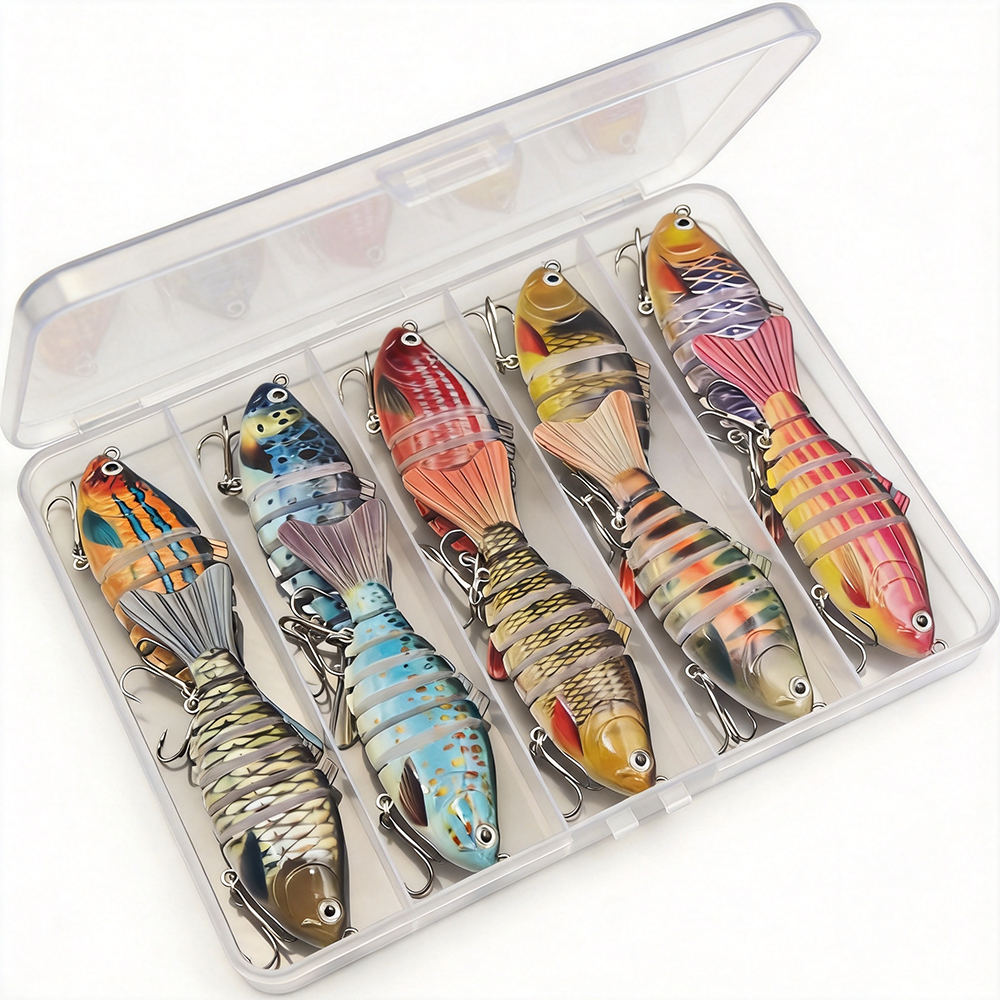 10 pcs Multi-Joint Swimbait Fi - Fishing Lure Popper review and price