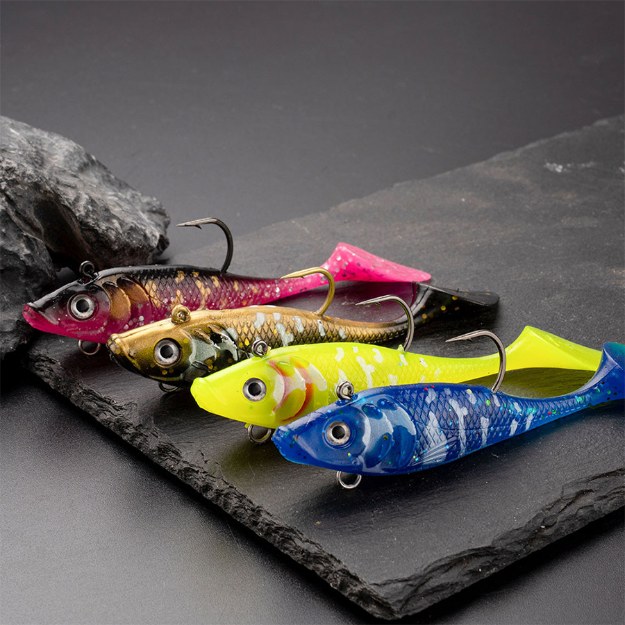 5PCS T-Tail Soft Bait Artifici - Fishing Lure Blade Bait review and price