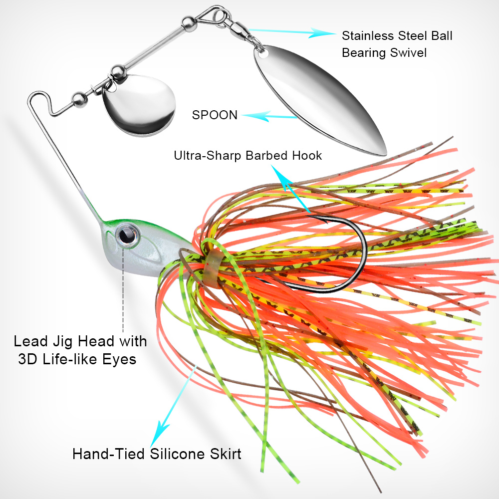 Proberos 10/14g Spinner Bait F - Fishing Lure Buzzbait review and price