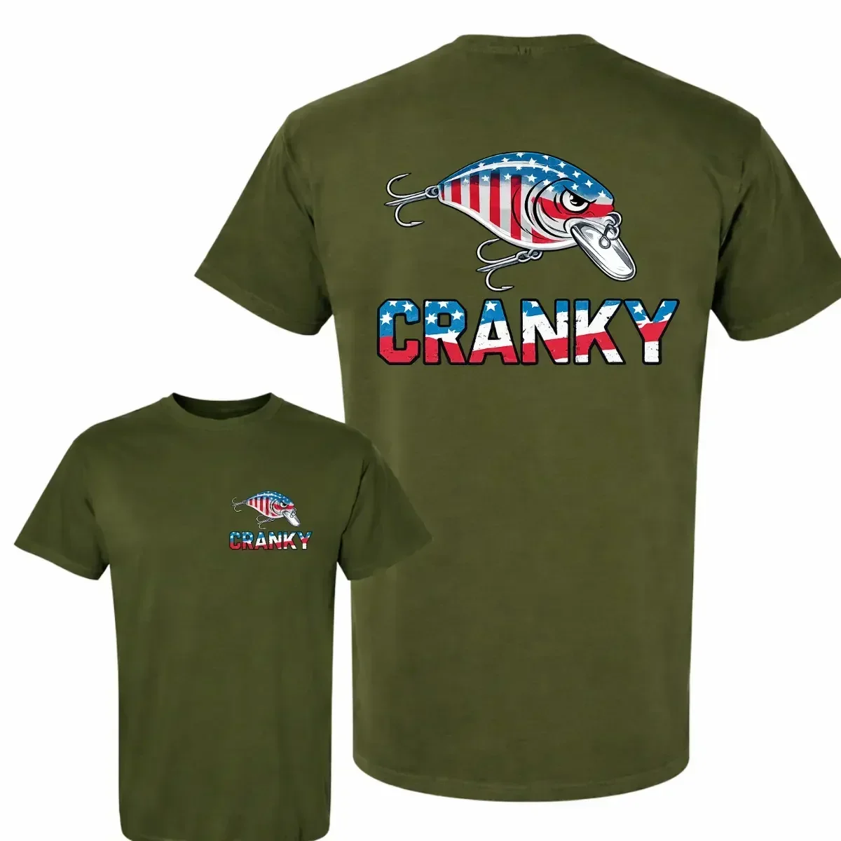 Camo Crankbait Fishing T-Shirt - Fishing Lure Crankbait review and price