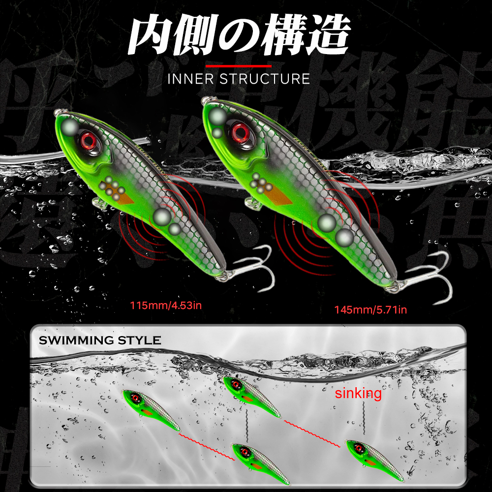 Hunthouse Jerkbait Musky Buste - Fishing Lure Jerkbait review and price