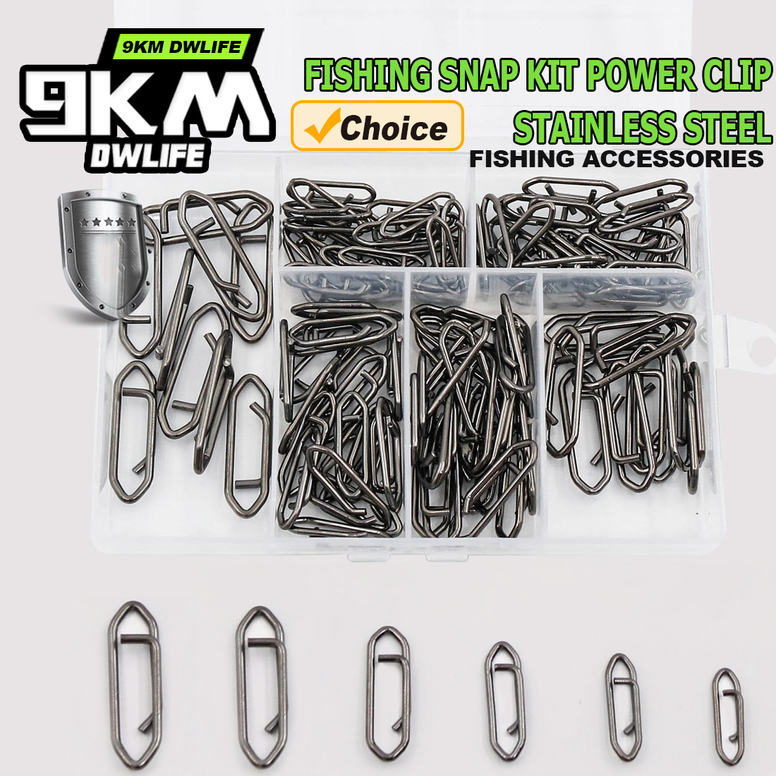 9KM Fishing Snap Kit 110pcs Po - Fishing Lure Kit review and price