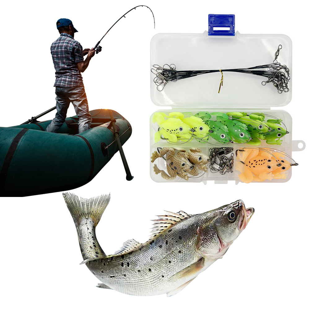 Frog Lure Silicone Bait with A - Fishing Lure Topwater review and price