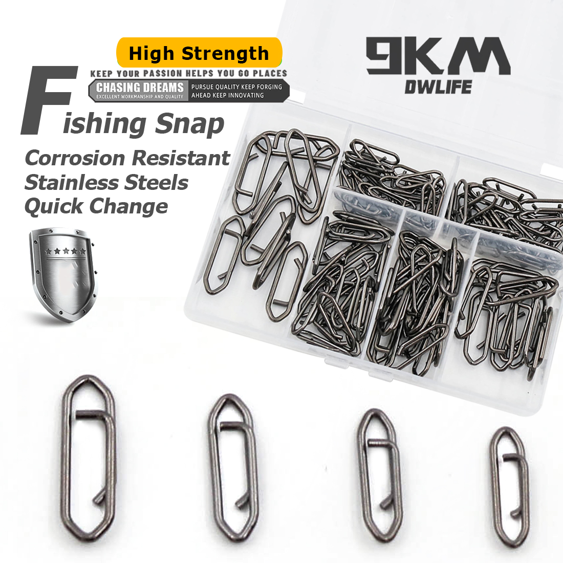 9KM Fishing Snap Kit 110pcs St - Fishing Lure Kit review and price
