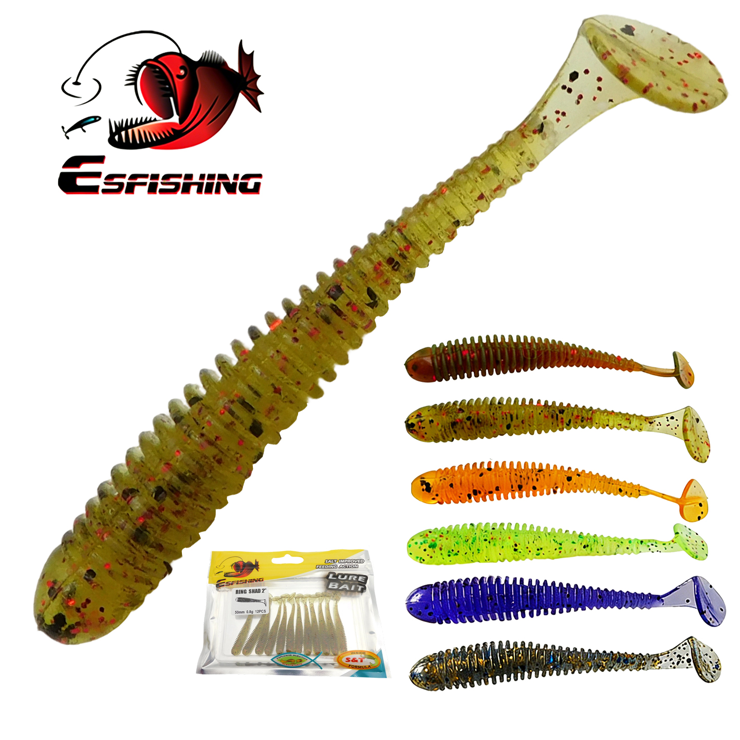 ESFISHING Swing Impact Ring Sh - Fishing Lure Soft Plastic review and price