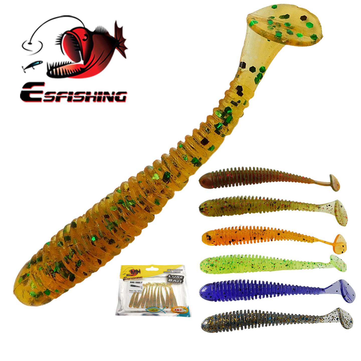 ESFISHING Swing Impact Ring Sh - Fishing Lure Soft Plastic review and price
